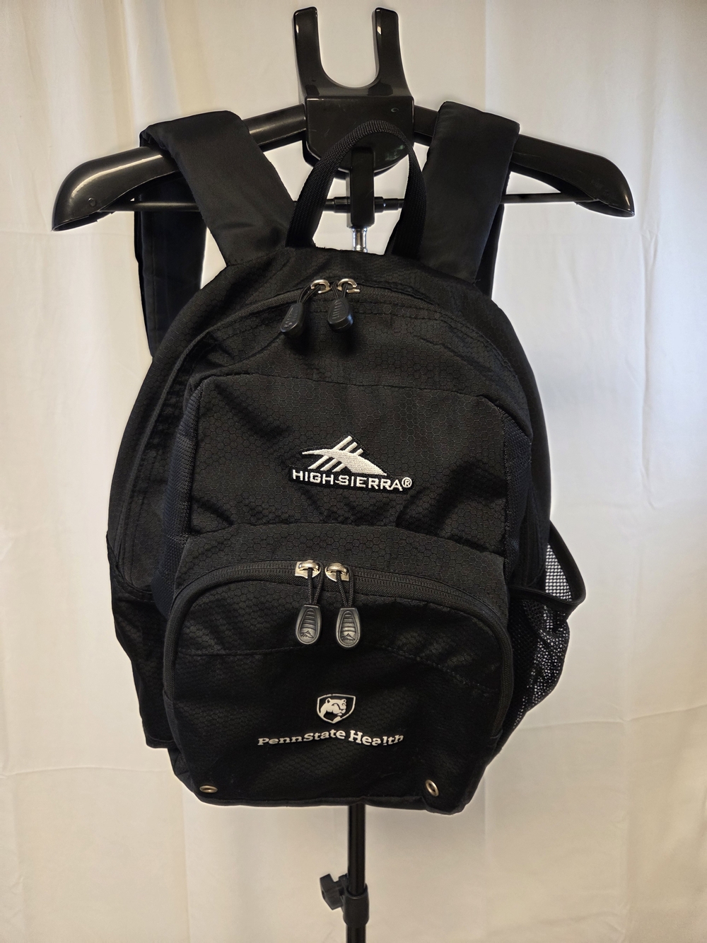 High Sierra Black Backpack - Penn State Health Logo